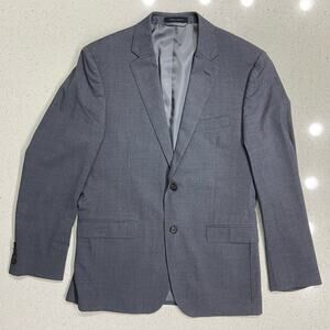 RALPH LAUREN Mens 40R Slim Fit 100% Wool Charcoal Full Suit Jacket & Pants